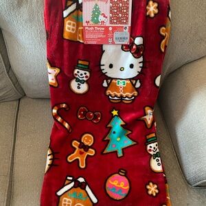 HELLO KITTY GINGERBREAD CHRISTMAS BLANKET